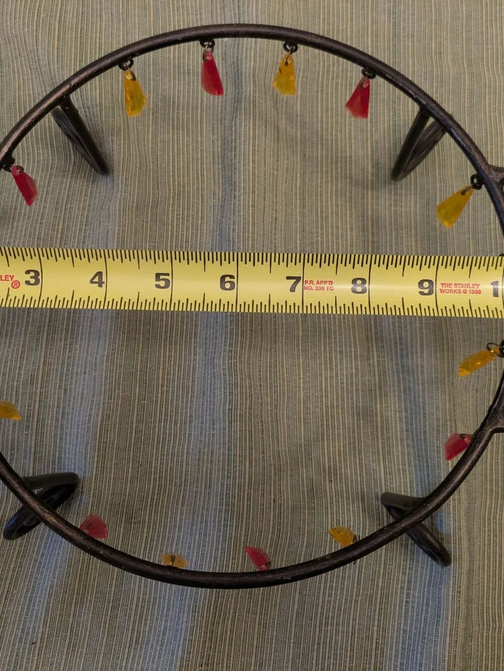 Wrought Iron Stand For Pie Plates/Cake Pan - 9